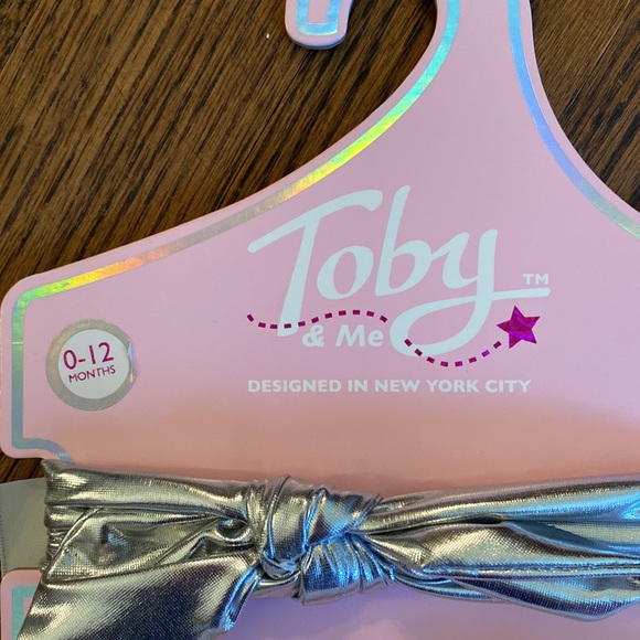 Sparkly silver/white tulle skirt, matching silver headband. 0-12 months. NWT! - Picture 4 of 4